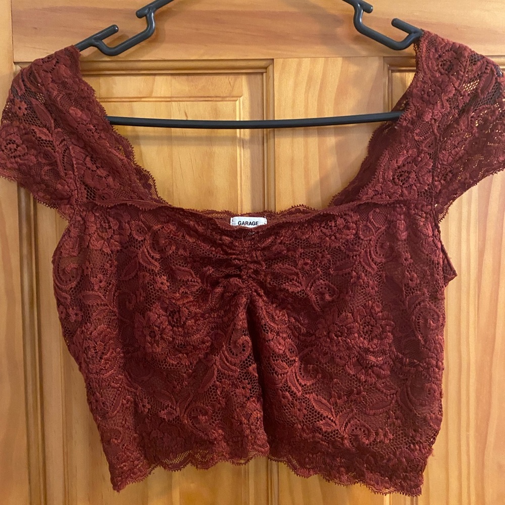 Lace crop top